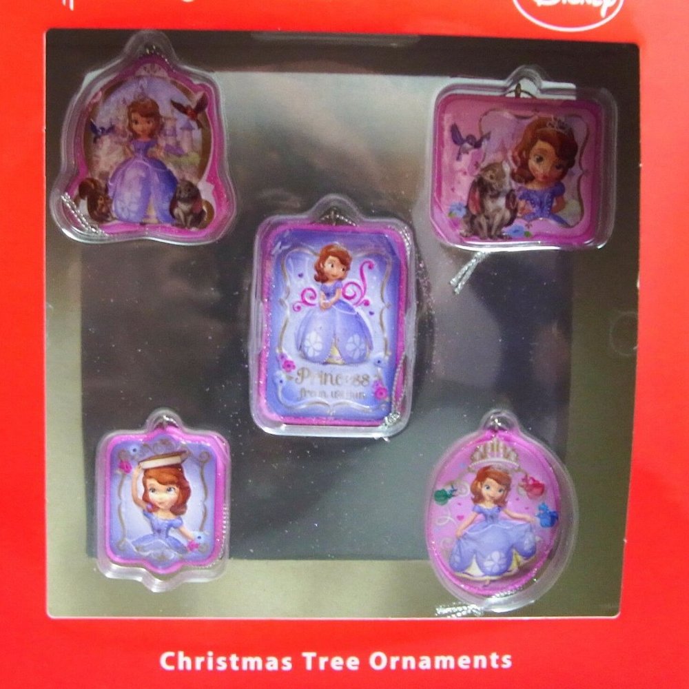 Disney Junior Sofia the First Mini Xmas Ornaments Set Princess Preschooler Gift